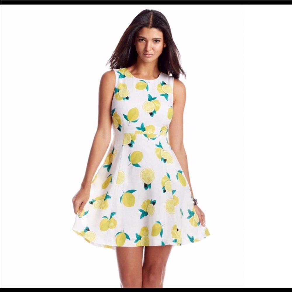 Cynthia Rowley Lemon Print Dress